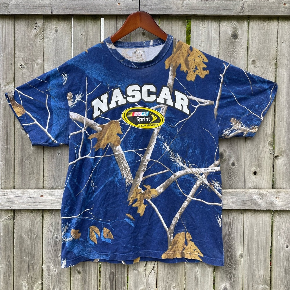 SOLD🔥NASCAR Sprint Cup Series Camo Full Print Tee, Size L